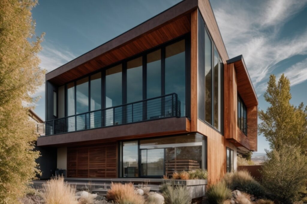 Modern home in Salt Lake City with energy efficient windows
