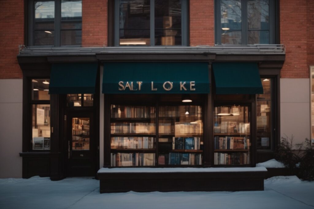 Salt Lake City bookstore with opaque windows for privacy and sunlight filtering