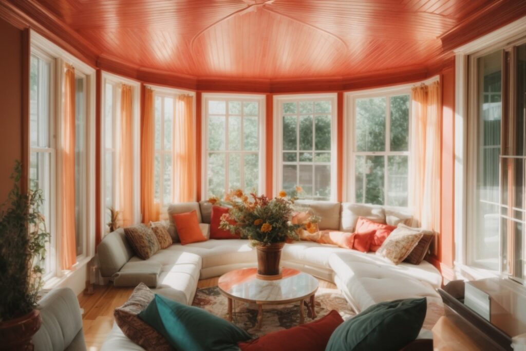 Vibrant Salt Lake City home interior with decorative window tints